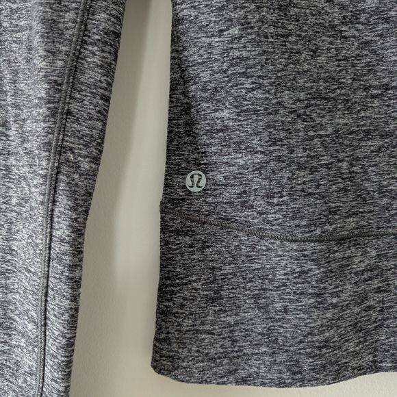Lululemon On Repeat Rulu Hoodie Heathered Black Lightweight Soft Training - Picture 7 of 11